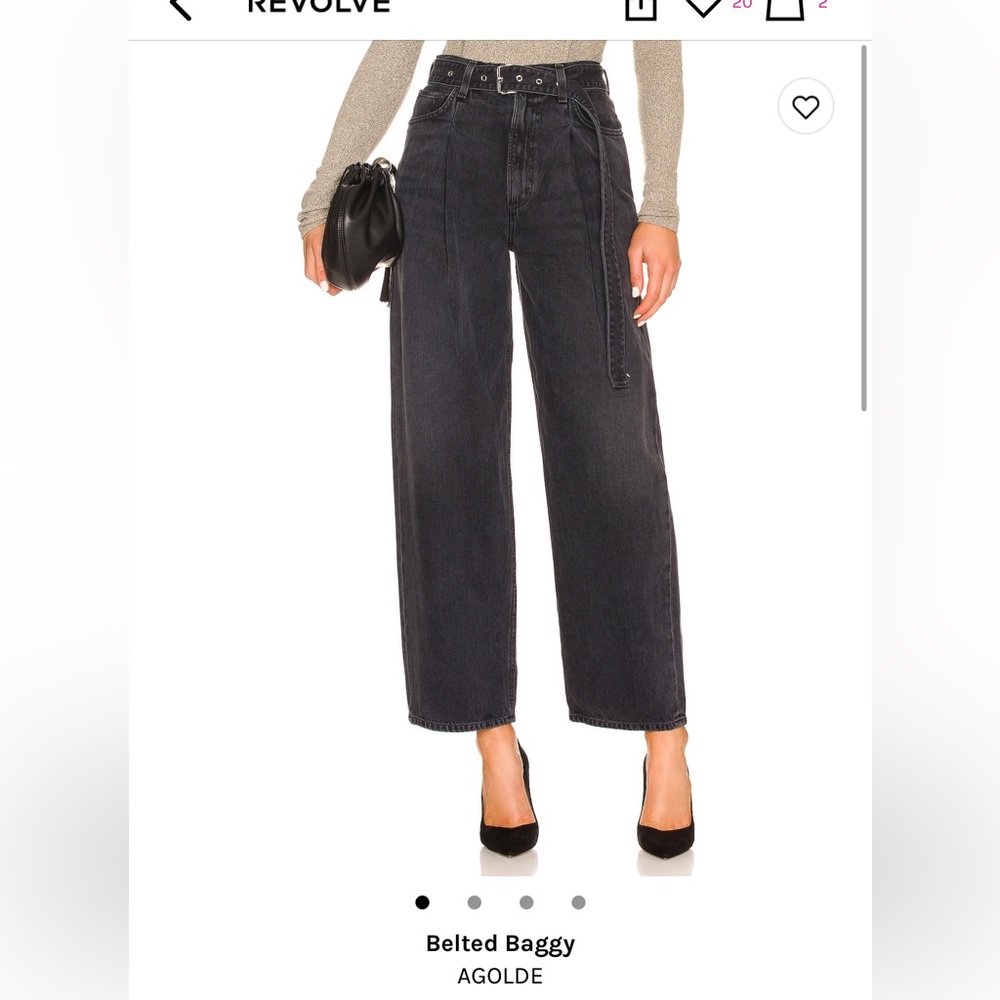 Agolde black denim